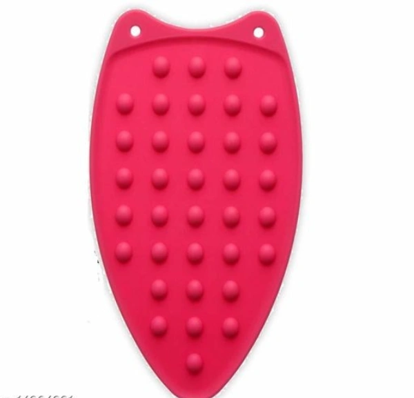 1 Pcs Silicone Iron Mat Pad | High Heat Resistant Iron Insulation Pad, 27x14 cm - 27x 14 cm, Silicon, Pack of1